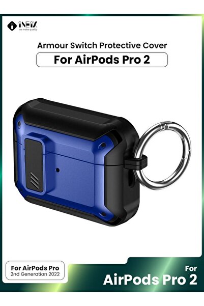 ineix جراب كامل الجسم متين وقوي ومضاد للصدمات لجهاز Apple Airpod Pro 2-2022