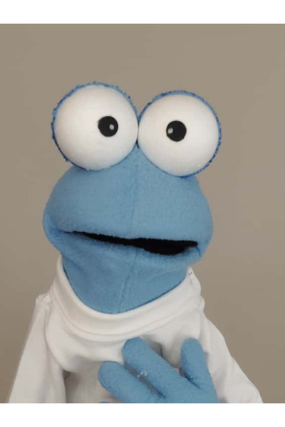 Trend Kukla "Ürkek" El Yapımı Kukla – Tek Kol Hareketli, Oynar Ağız, Vantrolog Kukla