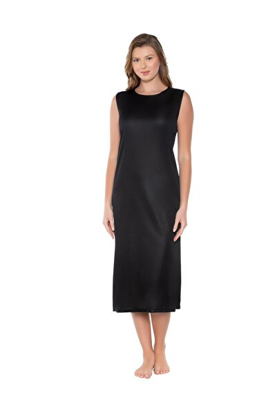 Ersoy Japone Kol Kadın Elbise Içi Boydan Astar Bisiklet Yaka Jüpon Kombinezon