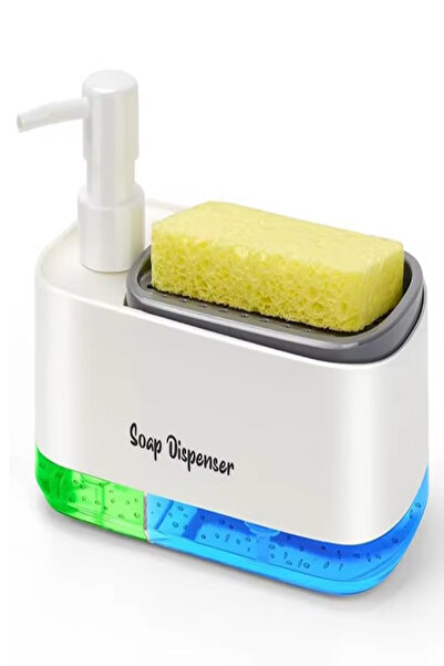 Tor Store 3 in 1 Bulaşık Deterjanı Sıvı Sabunluk Ve Bulaşık Süngeri Hazneli M...