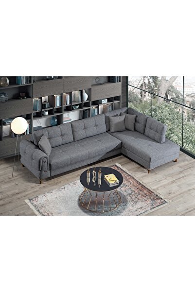 Sole Home Mira Köşe Takımı & Köşe Koltuk & Yataklı Mekanizmalı Köşe Takımı