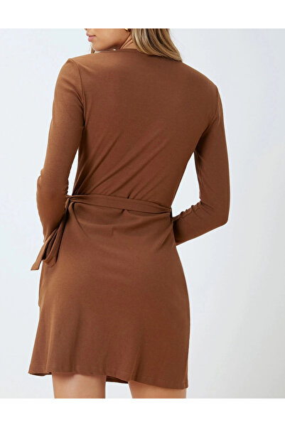 Sheya Shein MOTF mini dress, brown