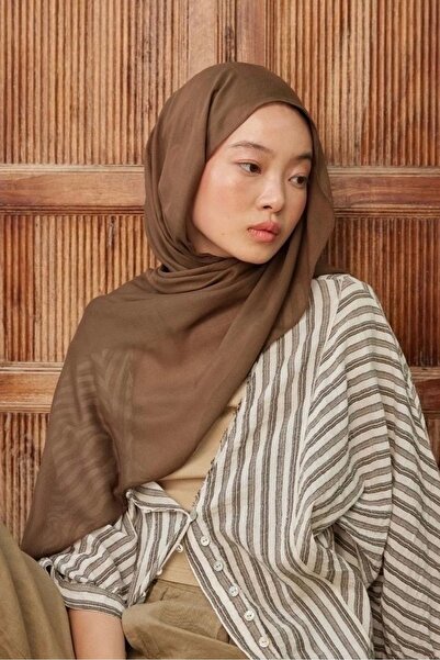 Noi Belis Modest Black Thin Cotton Ramie Shawl Aw25Ep0001