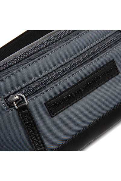 The Chesterfield Brand Borseta (marsupiu) de brau si umar The Chesterfield Brand, din piele si nylon, model Velta, Gri