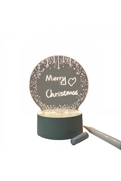 Toxic Beauty Personalizable 3D LED Message Lamp with Magic Pen, USB Charging, White