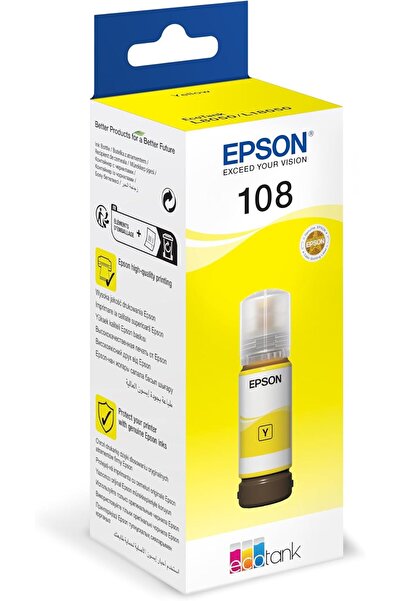 EPSON 108 EcoTank Yellow ink bottle