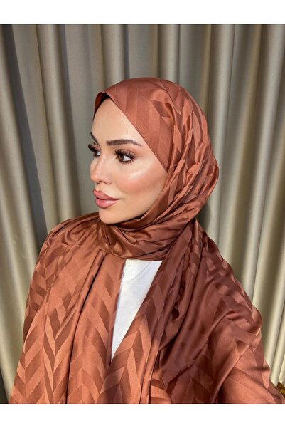 VIEN POLO Yaprak Desenli Jakar Şal - Zarif ve Şık Dokuma Model