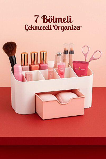 grimorlife 7-секційний органайзер для косметики з висувними ящиками - настіль...