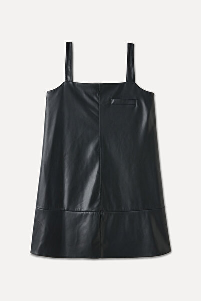 Mudo Leather Look Strap Mini Dress