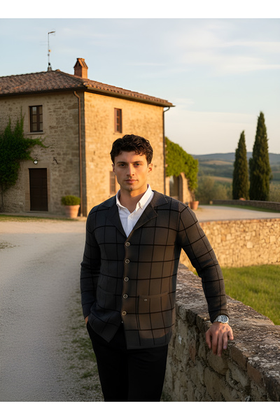 BRAN Men's Cotton Premium Cardigan