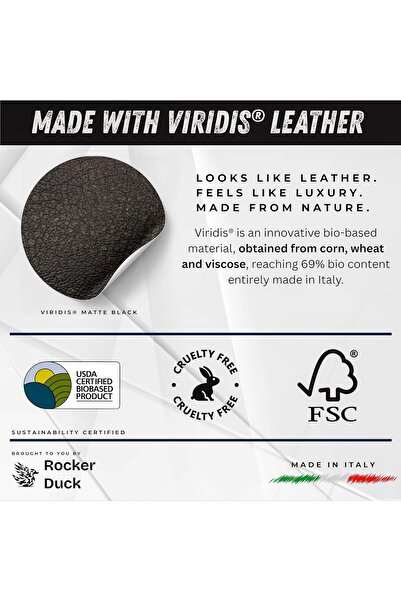 Generic New Ecoband 5.0 - Viridis Vegan Leather Strap for WHOOP 5.0/One/Peak/Life, Handmade in Italy