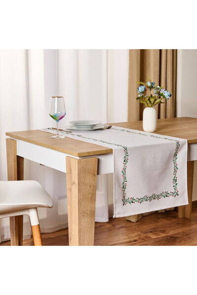 Evidea Soft Keret Runner - Ecru - 45x140 cm