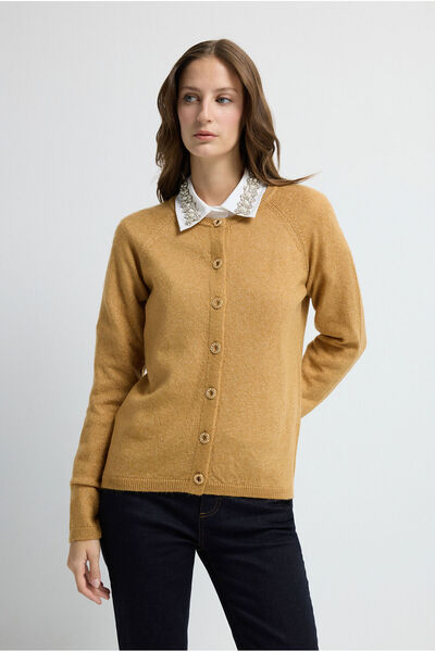 adL Bisiklet Yaka Triko Hırka