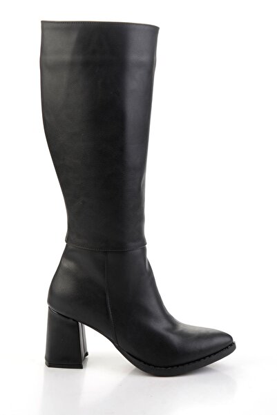 Bambi Siyah Kadın Çizme K03138060509