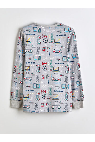 LC Waikiki New Season Crew Neck Boys' Pajama Set