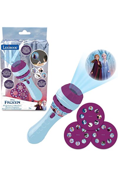 LEXIBOOK Story Projector Lamp (Frozen) with 3 Discs (24 Images) - LTC050FZ, Plastic, White