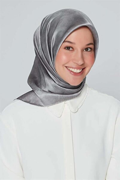 Armine Μεταξωτό Φουλάρι Nostalgia - 8333-08 Ανοιχτό Ασημί Σταυρό