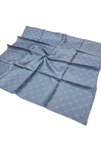 Armine Eșarfă de mătase Nostalgia - 8555-17 Denim Blue Twill