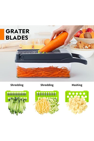 Genaric Vegetable Chopper Onion Chopper, Multifunctional 13 in 1 Food Chopper, Slicer for Kitchen