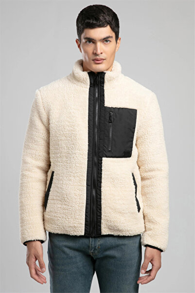 Lee Cooper Regular Fit Mock Neck Plush Coat Men's Coat 261 Lcm 232010 1301