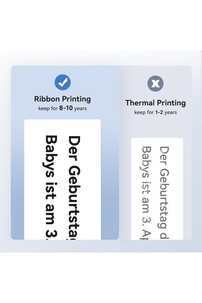 NiiMbot M2 Compatible Thermal Label Printer Ribbon, Refill Roll, 24m, Red/Black