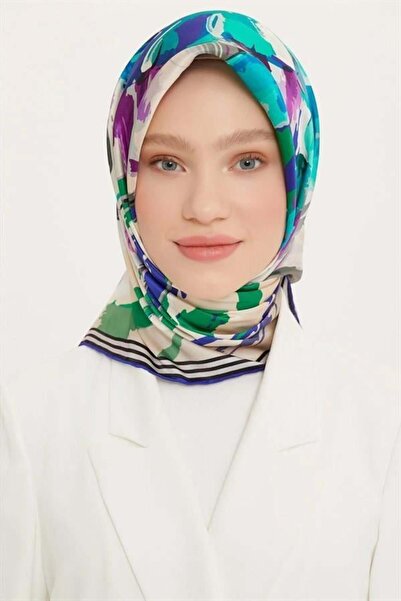 Armine Eșarfă de mătase Nostalgia - 8713-51 Violet Albastru Sura