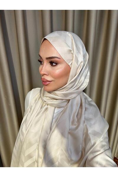 VIEN POLO Yaprak Desenli Jakar Şal - Zarif ve Şık Dokuma Model