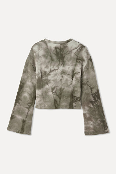 Mudo Printed Sweatshirt with Stitching Details