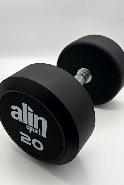 Genel Markalar ALİN Sport 20 KG Kauçuk Kaplı Profesyonel Olimpik DUMBBELL ( D...