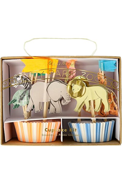 Meri Meri Safari Animals Cupcake Supplies Set