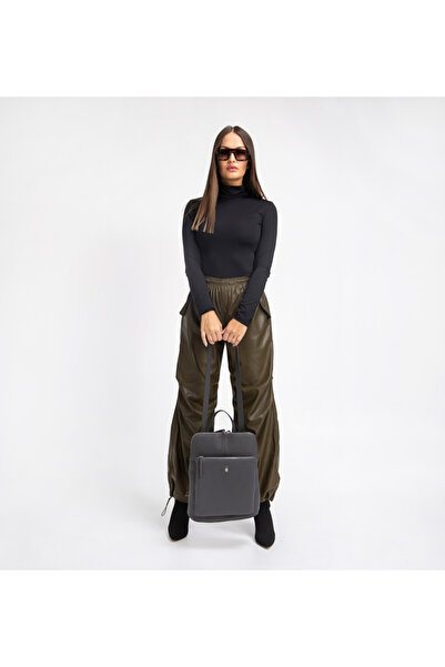 Other VINCI - Dark Gray Leather Backpack