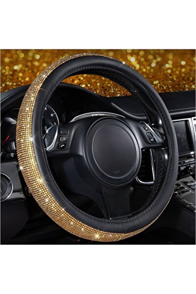 Custom Accessories غطاء عجلة القيادة ذهبي لامع