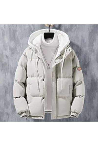 La Chinata Thick Cotton Windproof Long-Sleeve Winter Jacket with Pockets and Zipper 241212Z