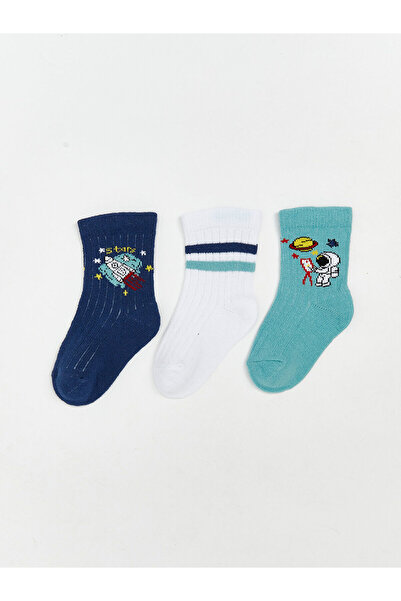 LC Waikiki Lcw Eco Patterned Boys' Socks 3-Pack (W5)
