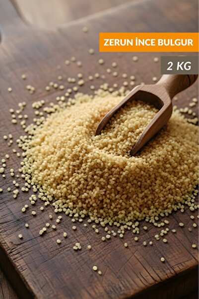 ÇİT KEÇİ ÇİFTLİĞİ Zerun İnce Bulgur 2 KG – Kısır İçin İdeal / Dolma ve Köfte Bağlama – Yerli Doğal Buğday