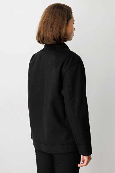 Ekol Torba Cepli Short Cashmere Coat