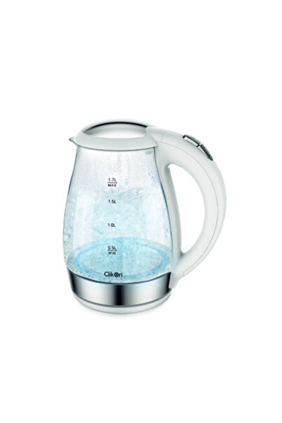CLIKON 1.7 ELECTRIC KETTLE GLASS BODY WITH LED GLOW INDICATOR