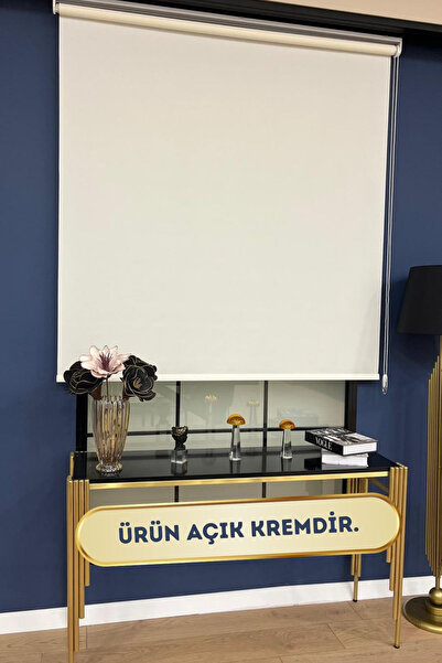 VOLPER MEKANİK Volper İthal Mat Kalın Kumaşlı Stor Perde Etek Dilimsiz ( Açık...