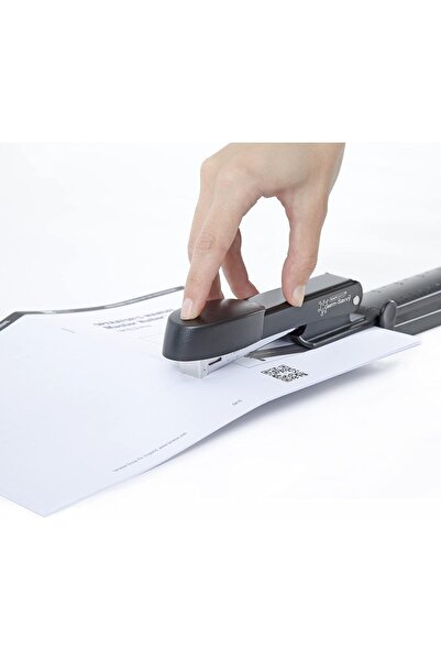Rapesco Marlin Long-Arm Stapler 1464 — Antibacterial, includes 5000 x 26/6 Staples, Black