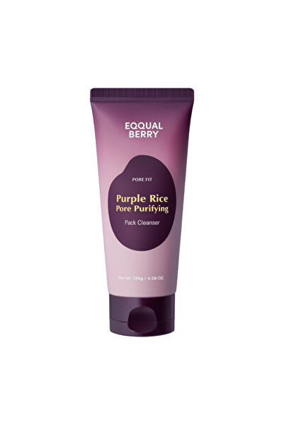 EQQUALBERRY Purple Rice Pore Purifying Pack Cleanser (wash-off mask & cleanser), 130 g