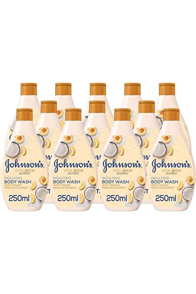 Johnson & Johnson Vita-Rich Soothing Body Wash - Yogurt, Peach & Coconut (12 x 250 ml)