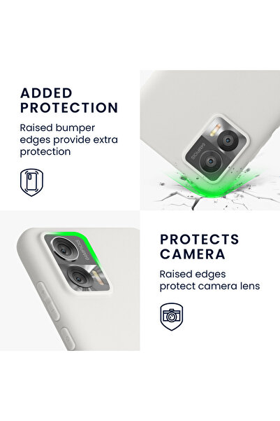 KWmobile Case for Motorola Edge 30 Neo, Silicone, White, 60081.48