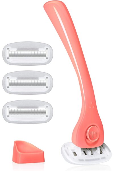 Billie مجموعة ماكينة حلاقة نسائية - ماكينة حلاقة + 4 × 5 شفرات قابلة لإعادة ا...