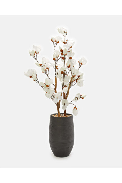 REDTAG Artificial Flower Tree In Magnesium Black Pot