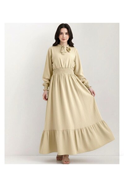 Cockatoo Women's Waist-Cinching Tie-Dye Dress with Lace-Up Detail