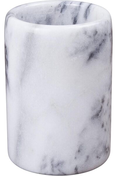 Generic Creative Home Marble Pen Holder 83001 — 3-1/4" Dia x 4-1/2" H, Off-White