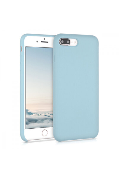 KWmobile Case for Apple iPhone 8 Plus / iPhone 7 Plus, Silicone, Blue, 40842.177
