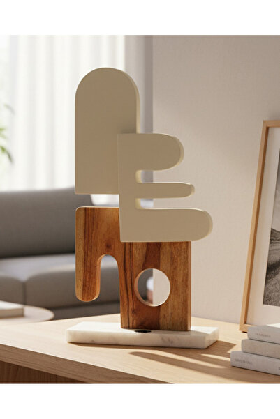 REDTAG ديكور متوسط الحجم باللون البني والكريمي