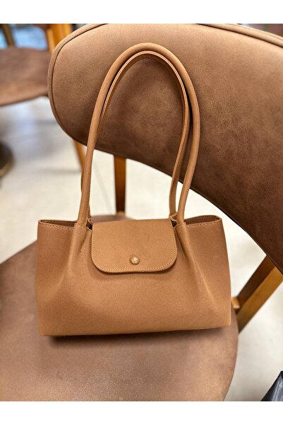 wikidayss Women's 3-Compartment Suede Shoulder Bag