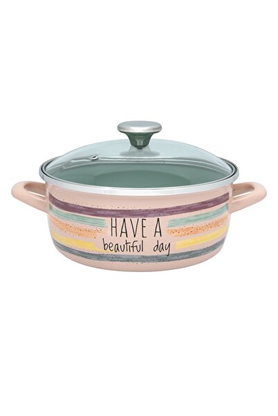 Metalac Cratiță emailată Divan Dan 3,5l cu capac de sticlă/22cm/3,5l